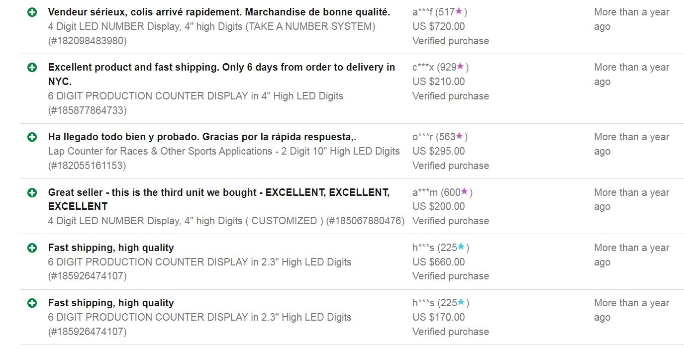 Cosycom eBay customer feedback screenshot 4