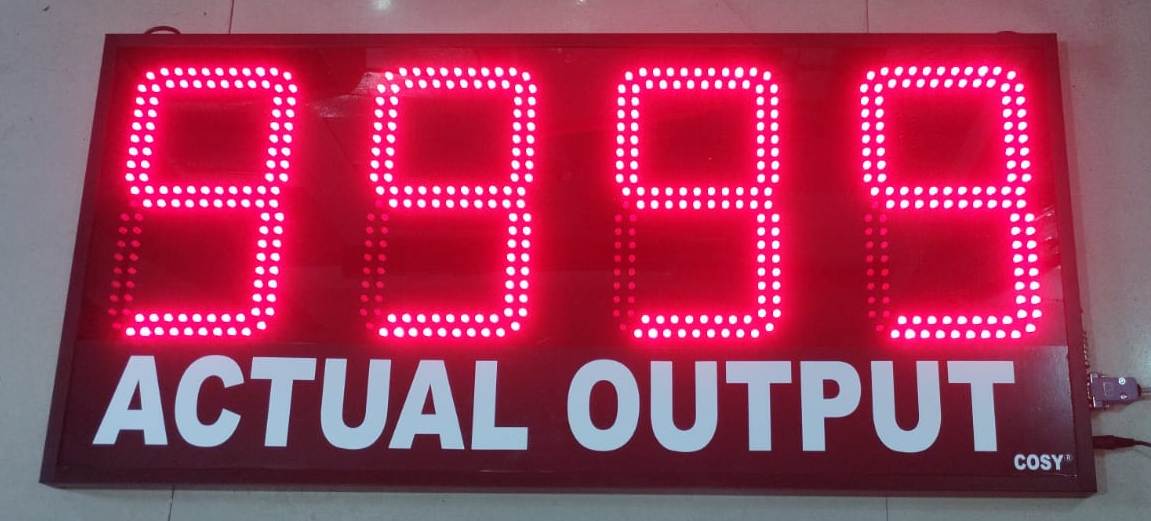 COSY actual output production display