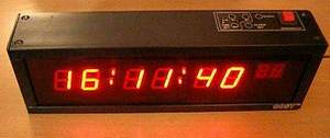 CS801 8 digit LED stopwatch