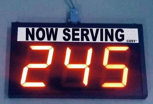 COSY 3 digit Now Serving display